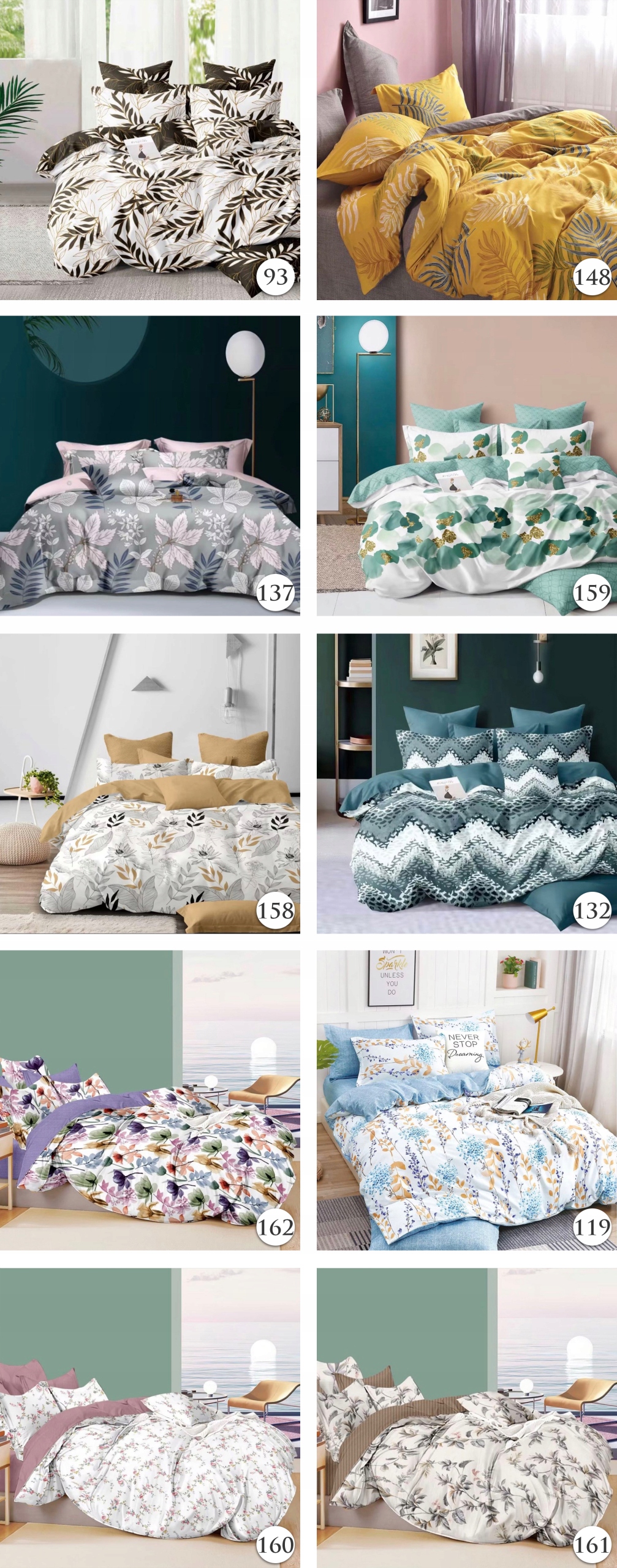 KOMPLET POŚCIELI DWUSTRONNEJ 160x200 + 2x POSZEWKI Marka Xzhome