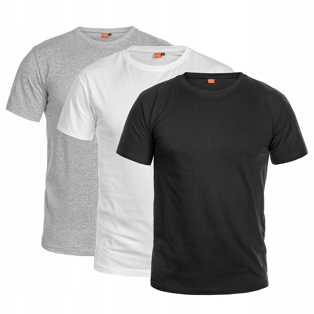 Koszulki męskie T-Shirt Pentagon Orpheus Czarna Biała Szara 3 szt. XXL