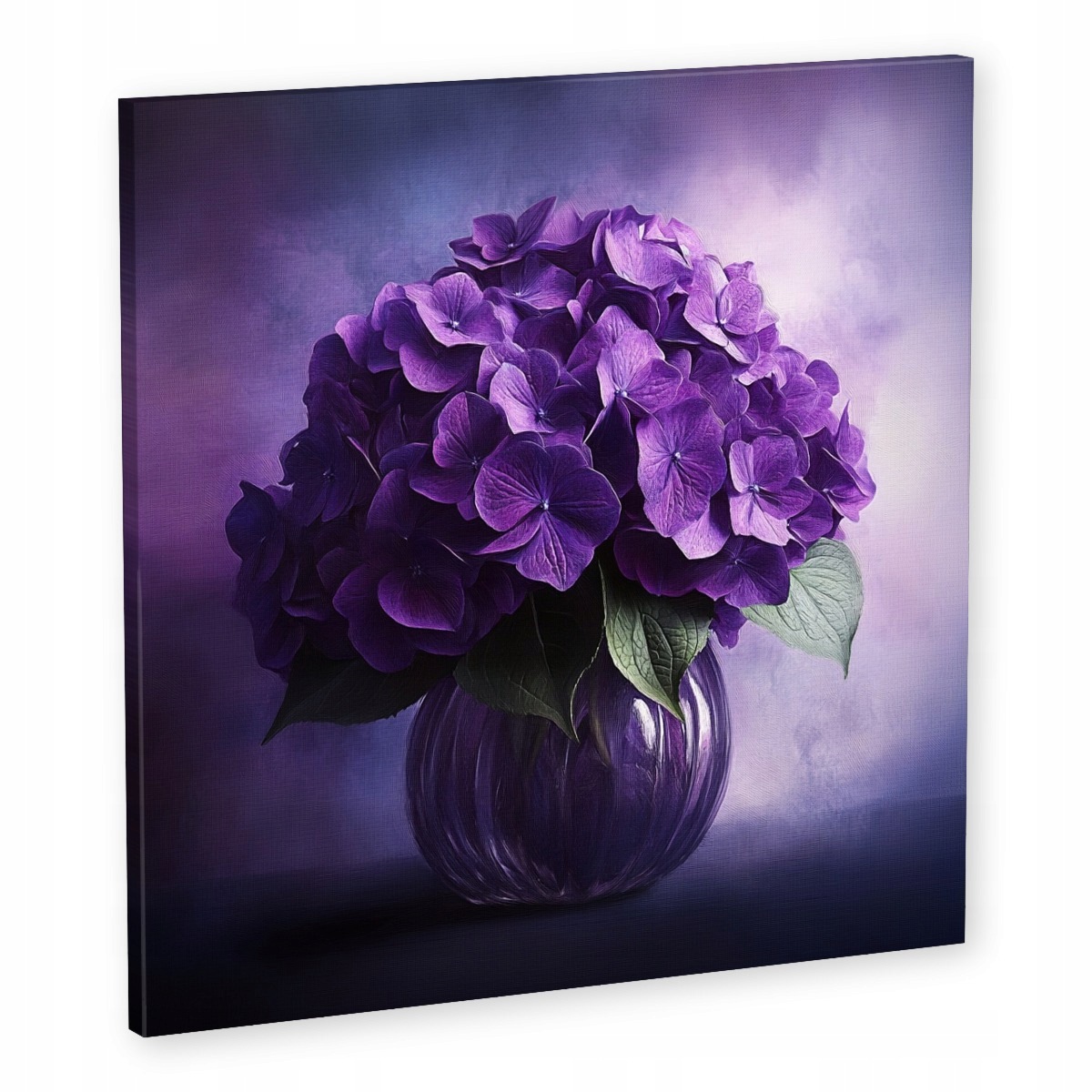 Obraz Na Plátně Canvas Fialová Hortenzie Květiny Kytice Kompozice 50x50