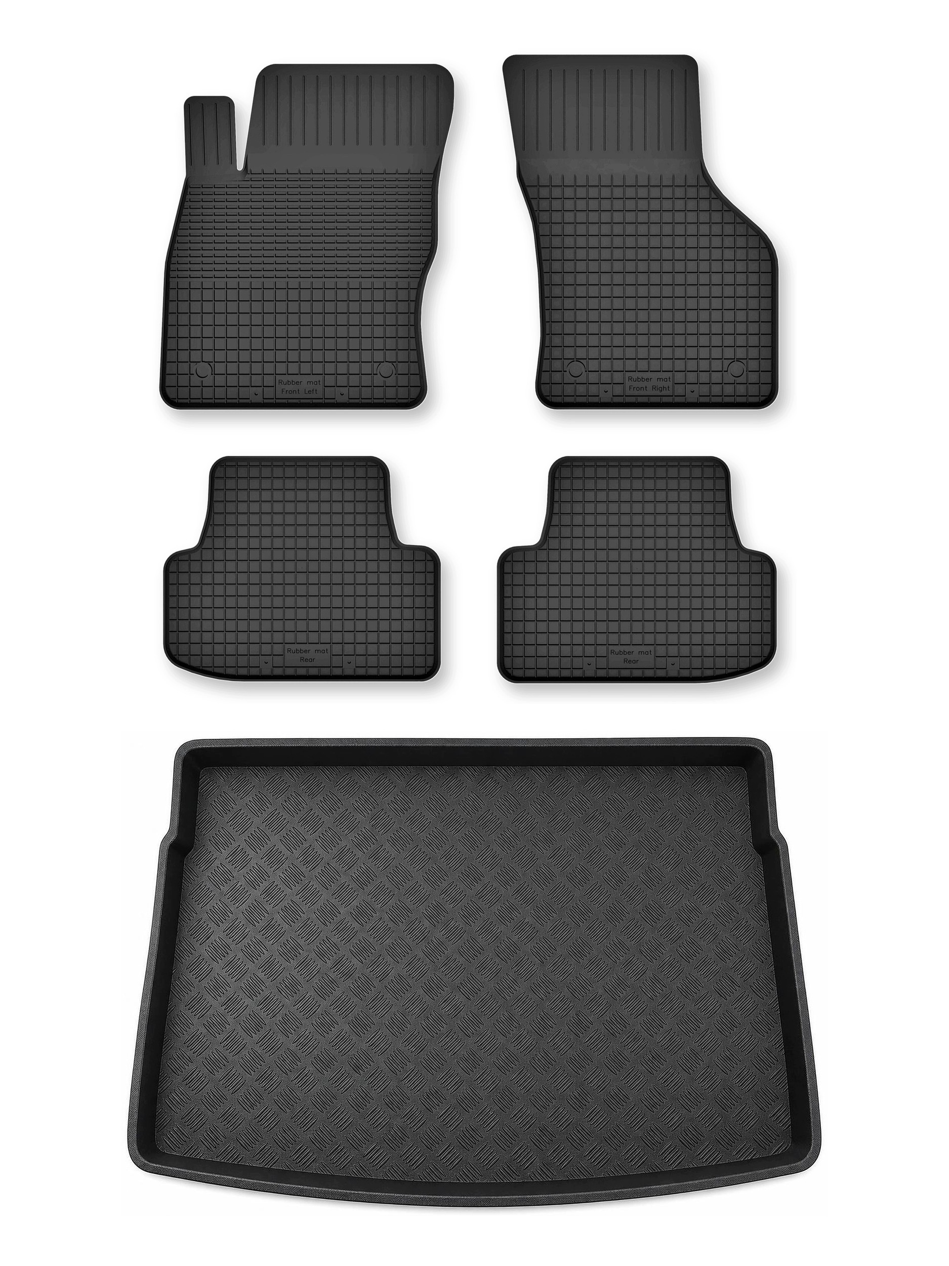 Vybírané koryta podložka Vw Golf VIII 2019 hatchback, horní podlaha