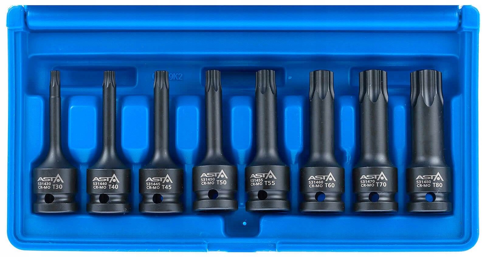 KLUCZE UDAROWE TORX T30 T80 1 2 ASTA