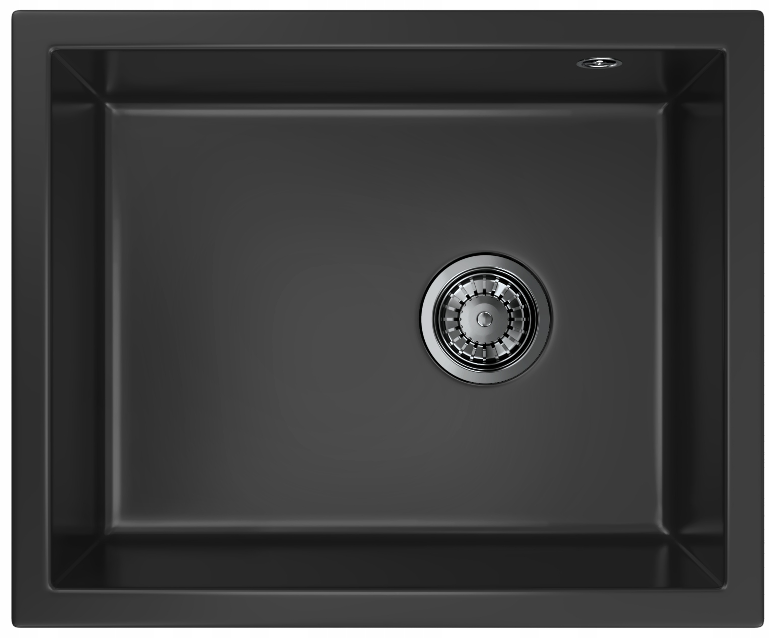 Podstolový Drez Čierny Pavo Závesný Granitan