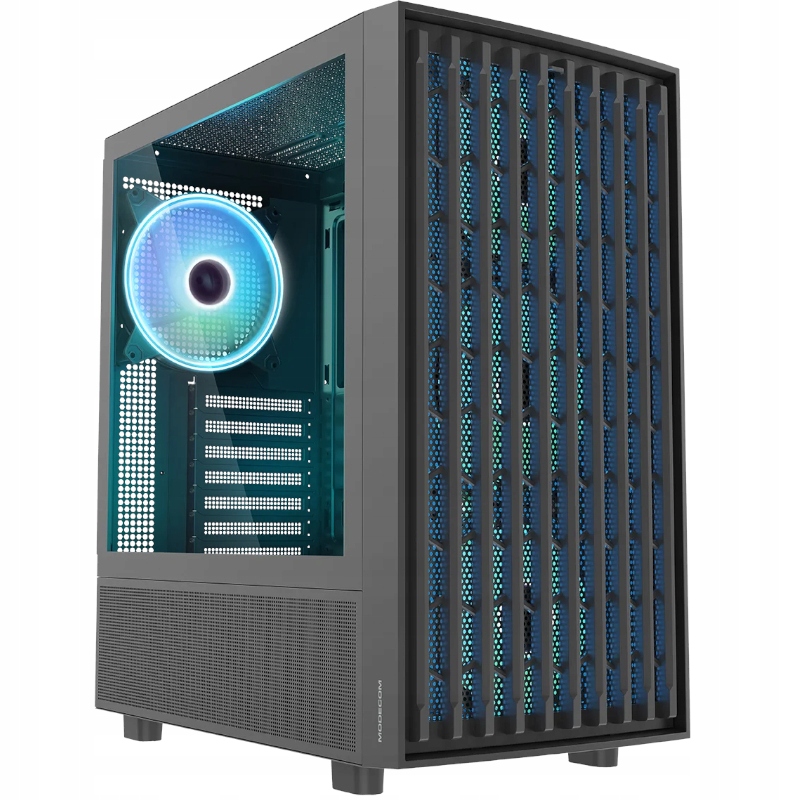 Obudowa komputerowa Modecom Breeze Argb Flow Midi Atx 4 x 140 mm Czarna