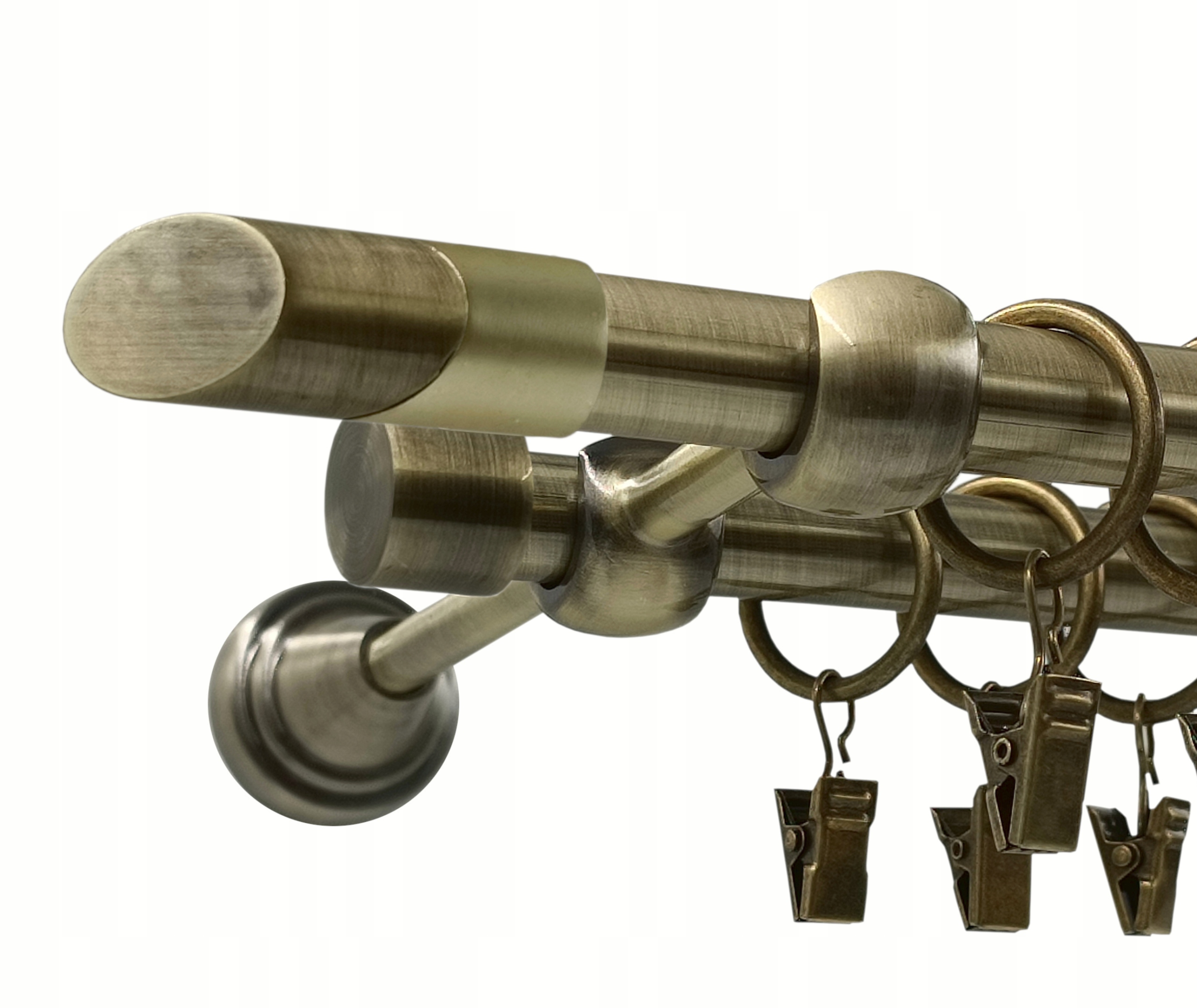 garnýž dvojitá Zlato Antik 16+16 mm Falco 300 cm