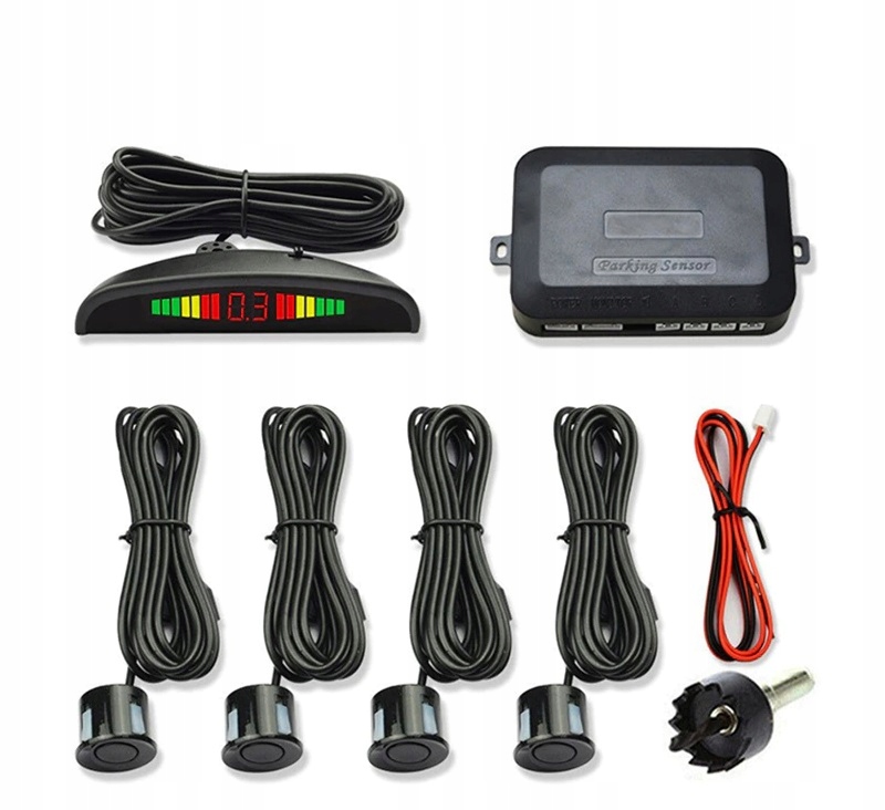 CZUJNIKI PARKOWANIA COFANIA PRZÓD TYŁ PARKTRONIC Waga produktu z opakowaniem jednostkowym 1 kg