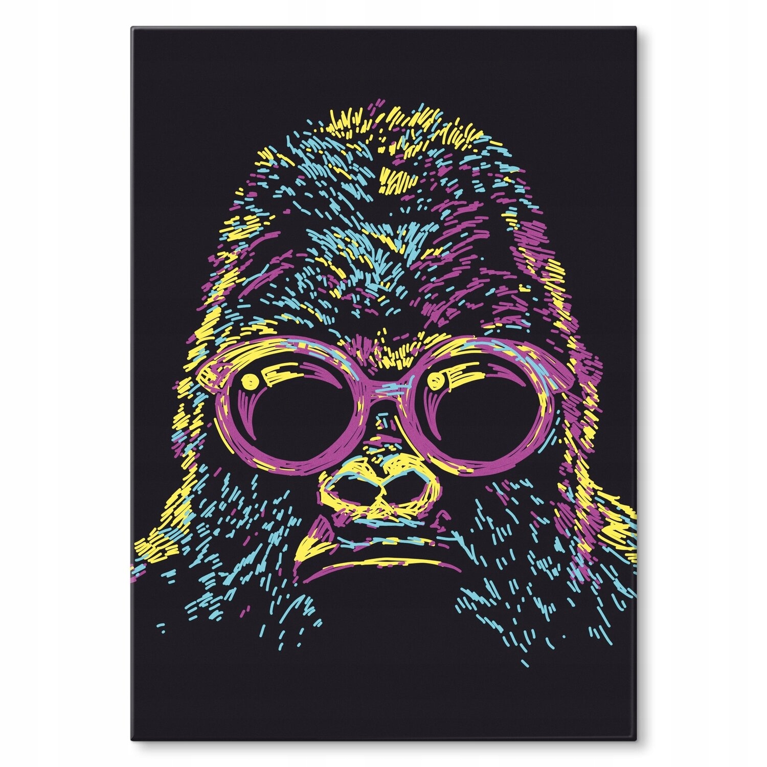 Kovový plakát Gorilla abstract Dárek 30 x 42 cm
