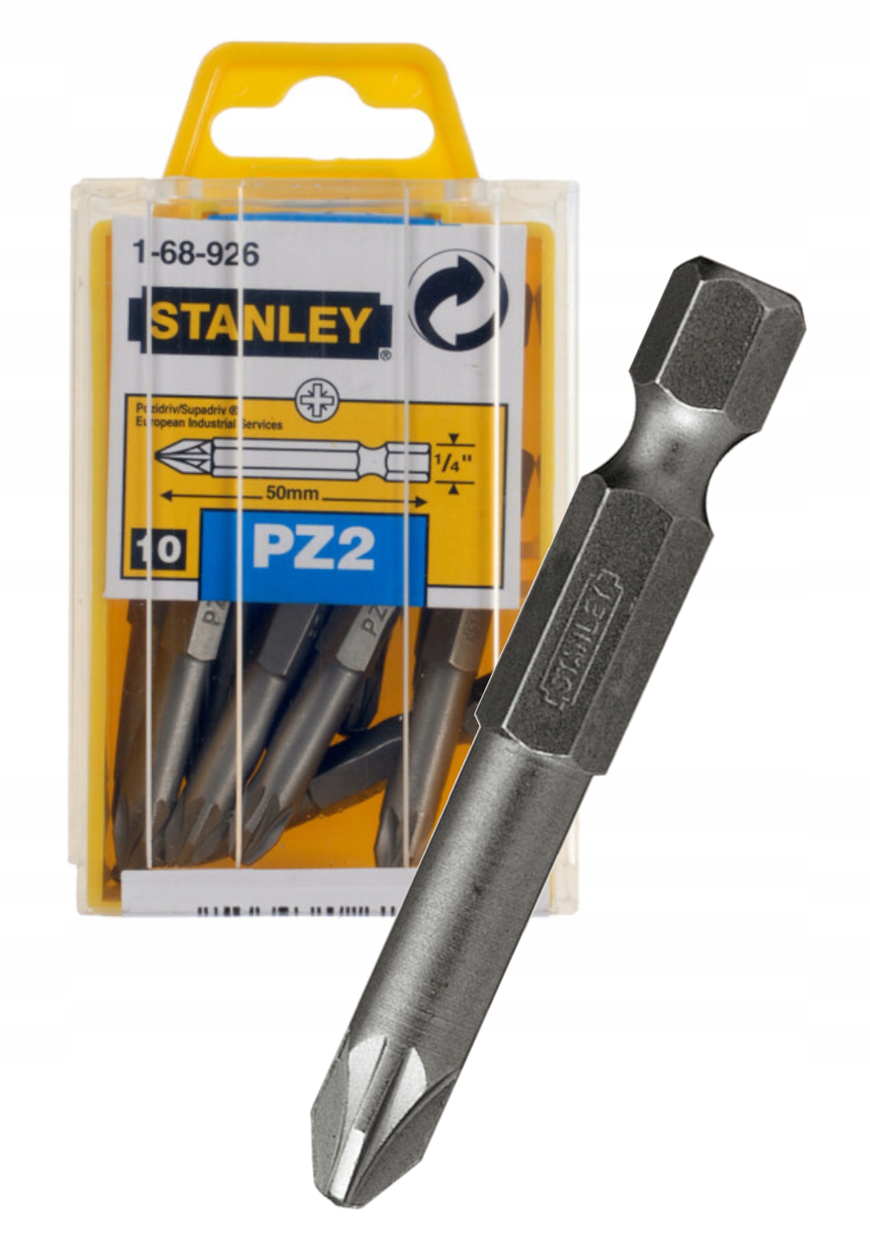 

Stanley Końcówka 1/4 długa Pz2 x 50mm 10 sztuk