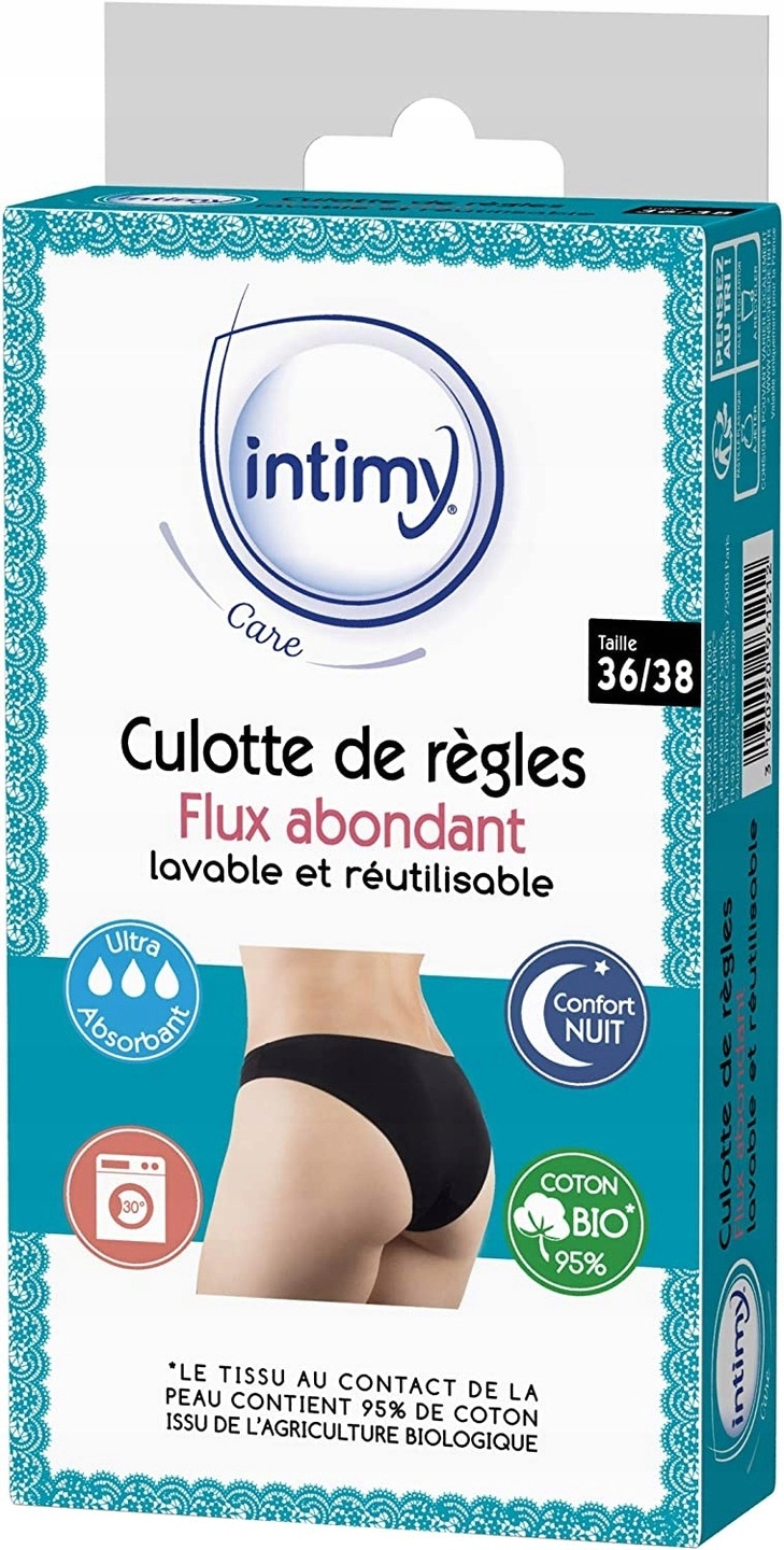 Majtki menstruacyjne Chantelle Period Panty Culotte czarne z