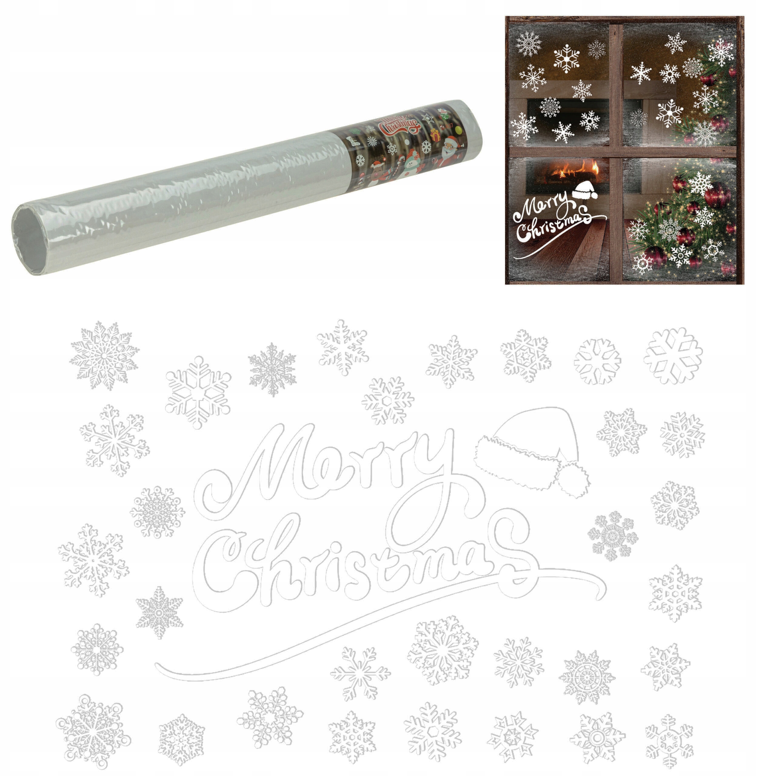 

Naklejki Świąteczne na szybę Dwustronne śnieżynki