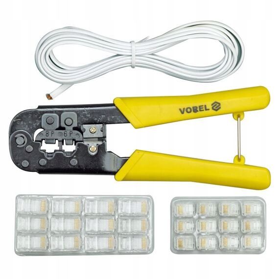 Szczypce wtykowe RJ11/RJ12/RJ45 złącza zestaw 45503