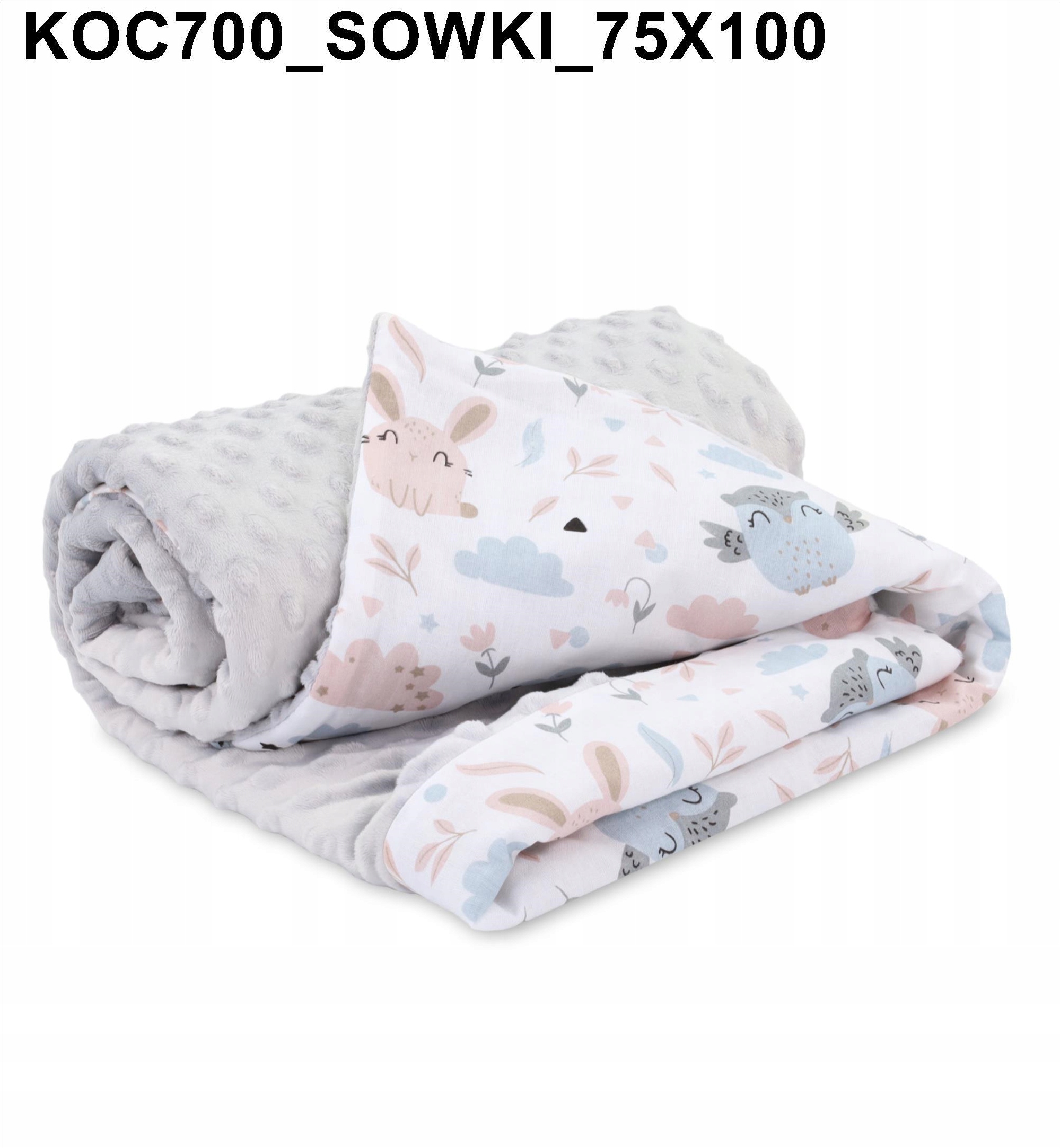 KOCYK DLA NIEMOWLĄT UNIWERSALNY DWUSTRONNY 75x100 Płeć chłopcy dziewczynki