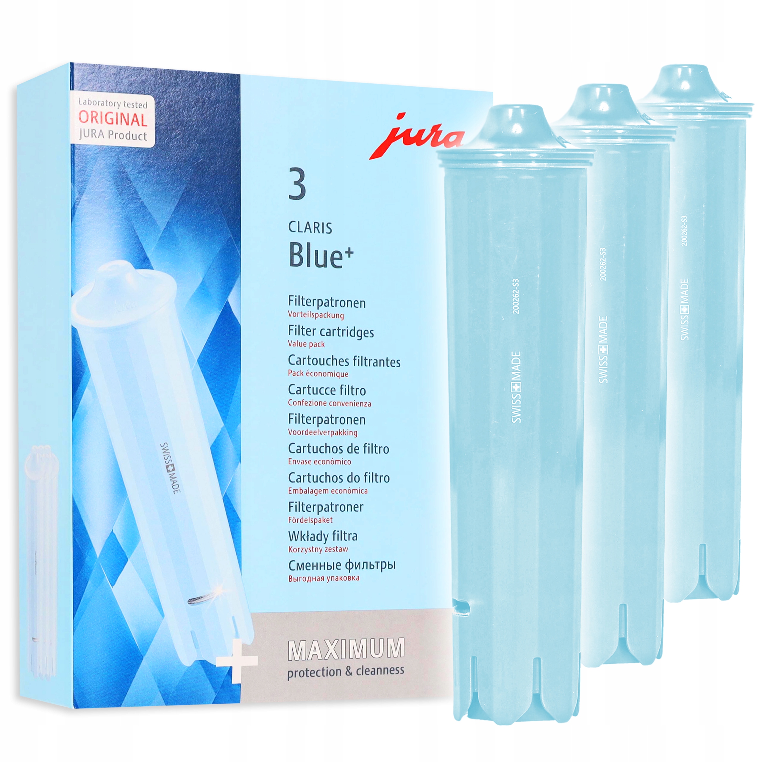 Zdjęcia - Wkład do filtra wody Jura 3x Filtr wody ekspres  Claris Blue 