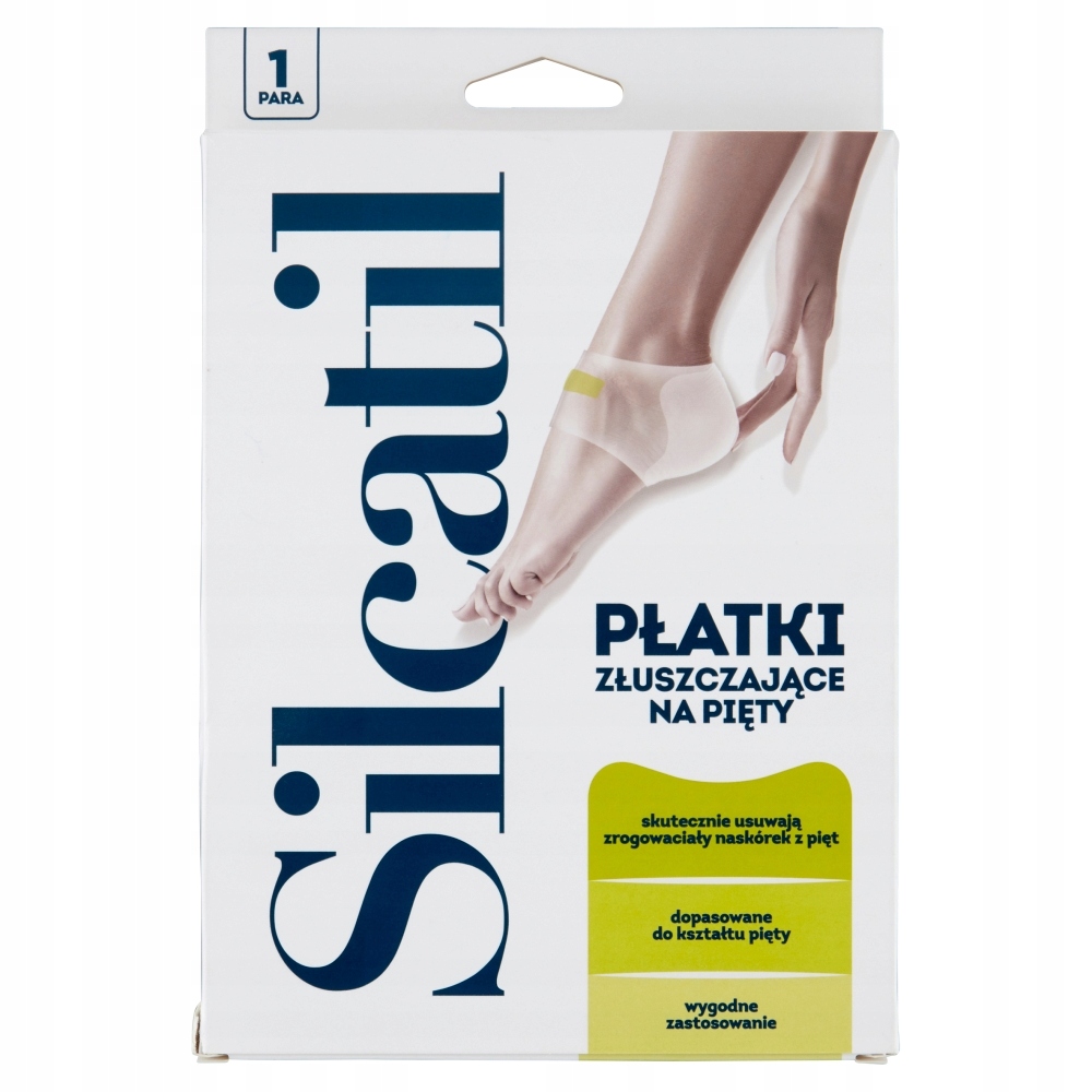 

Silcatil Płatki Złuszczające Na Pięty 1 para