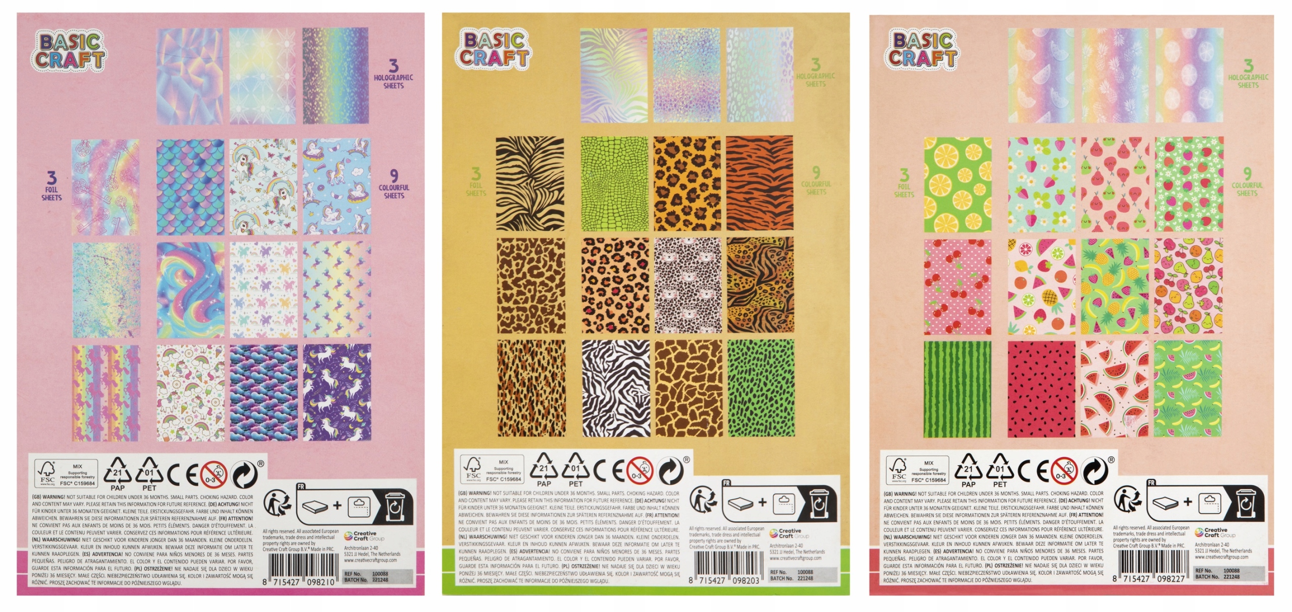 * Blok projektowy A5 15 arkuszy 200 g/m2 , 3 wzory Format A5