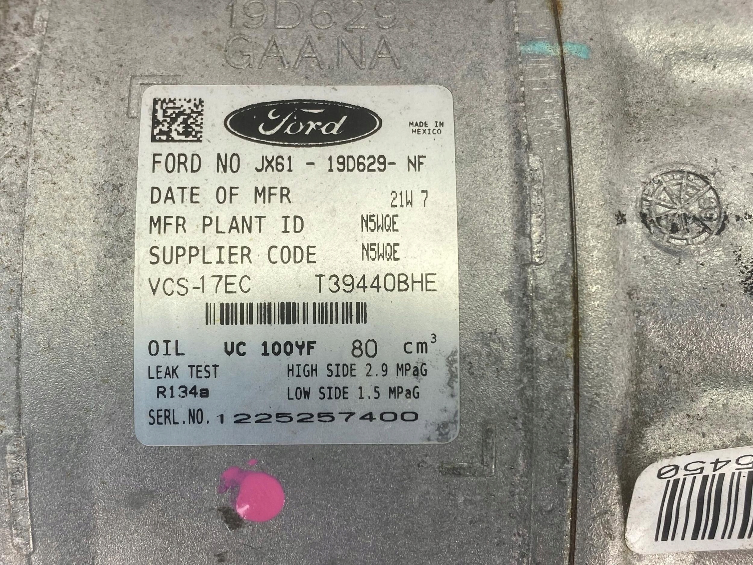 компрессор кондиционера FORD Escape KUGA MK3 Bronco 2020+