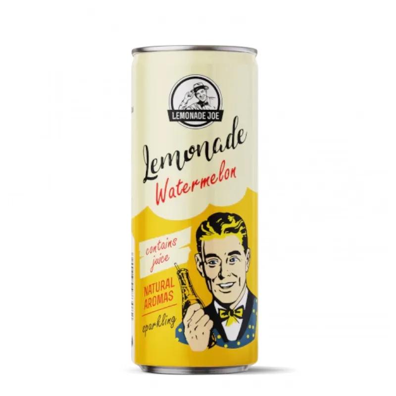 Levně 17x Nápoj Vitamizu Lemonade Joe Watermelon Limonáda Melounová plechovka 250 ml