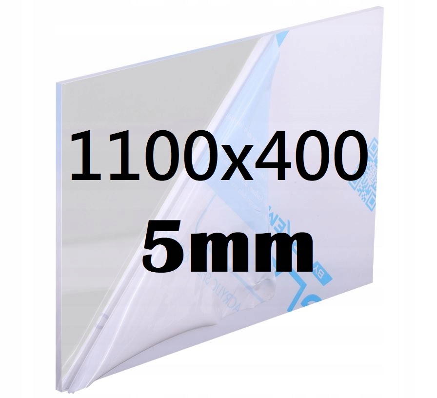 Plexi Plexi Plexi Plexa na míru 110 cm x 40 cm 5 mm Bezbarvá Deska