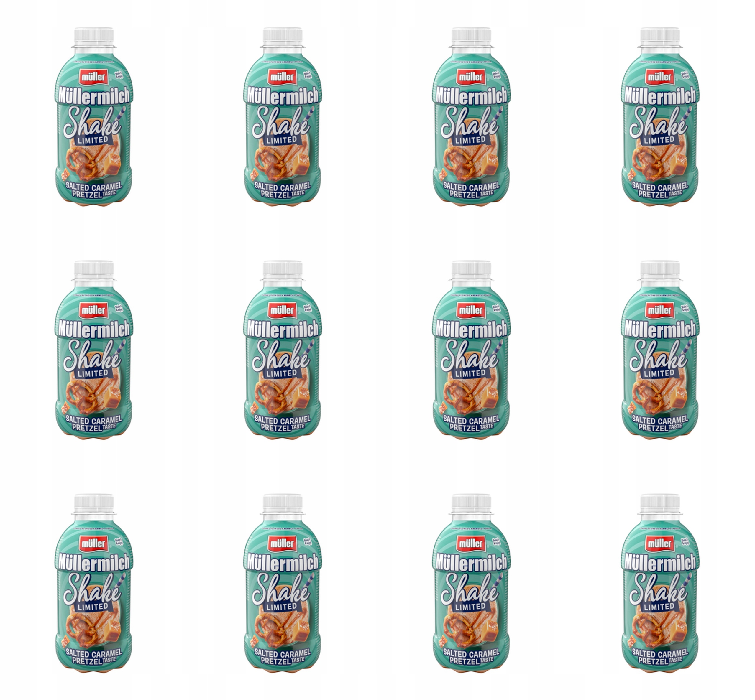 Mléčný nápoj Müllermilch Shake s příchutí Slaný Karamel Preclík 400 g X12