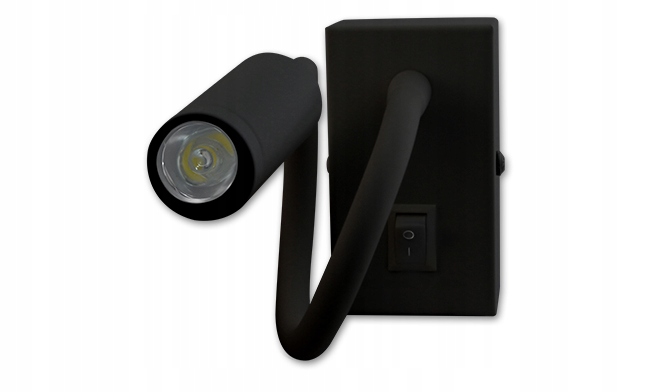 

Kinkiet, lampka Led do czytania 3W 4000K czarna