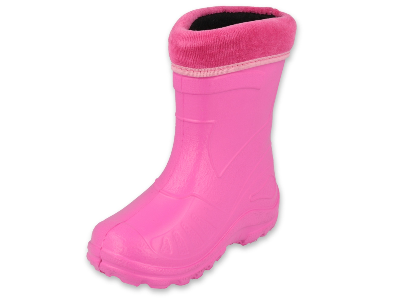 KALOSZE BEFADO 162X101 lekkie, ze skarpetą 28 Kolor różowy