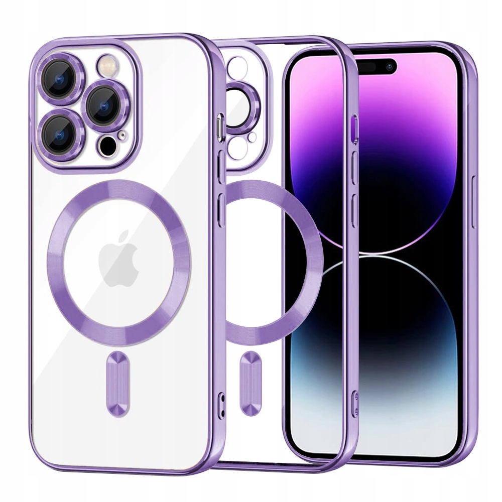 Techsuit MagSafe etui do iPhone 14 Pro Max jasnofioletowe (Light Purple)