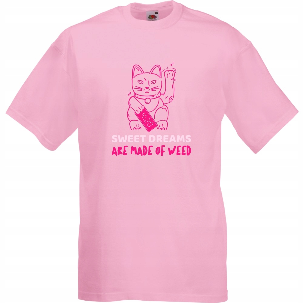 

Koszulka sweet dreams made of weed 420 XXL różowa