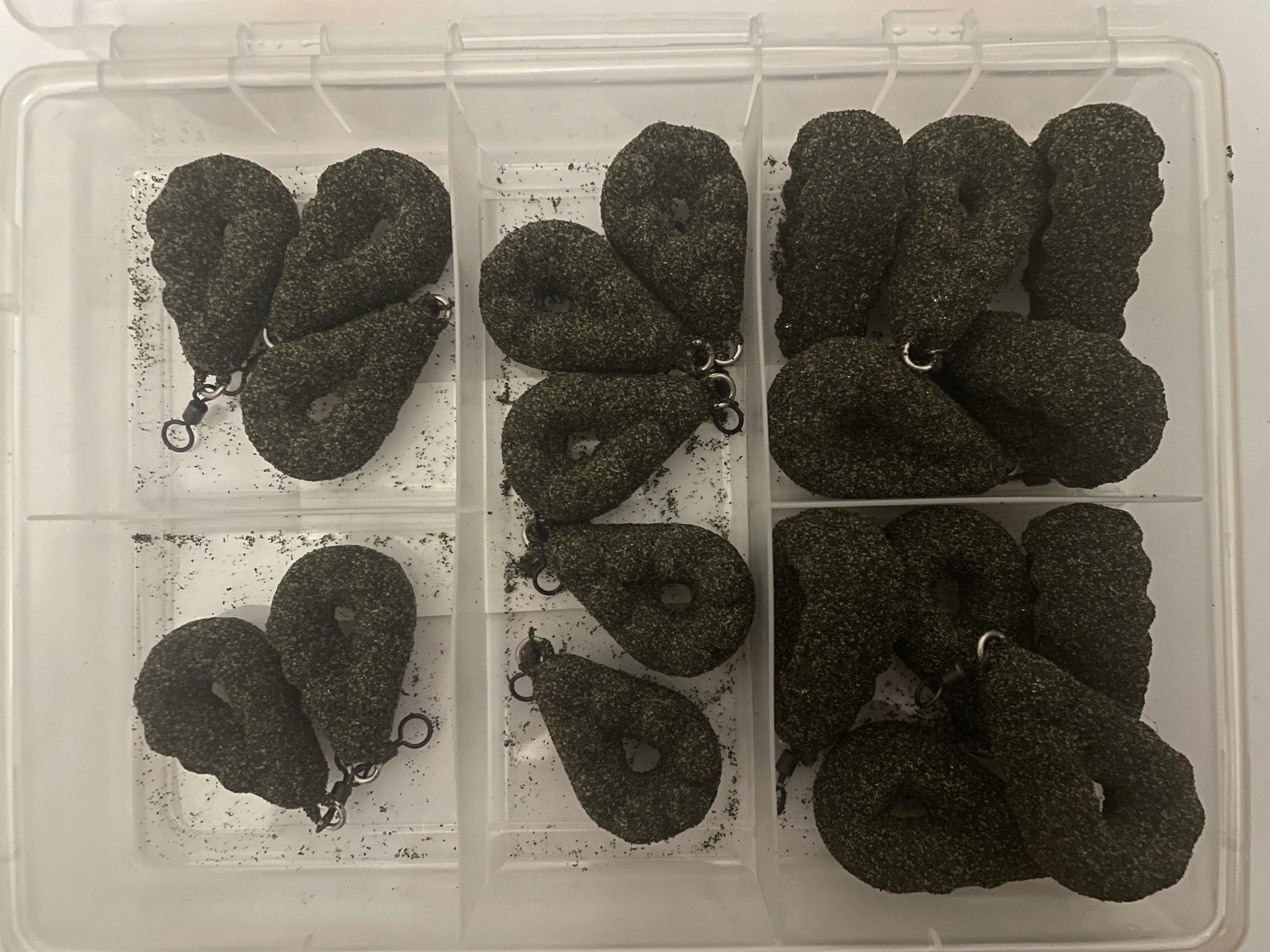 Ciężarki karpiowe Jacek Nowak- Zestaw 20szt. Grippa- zielony