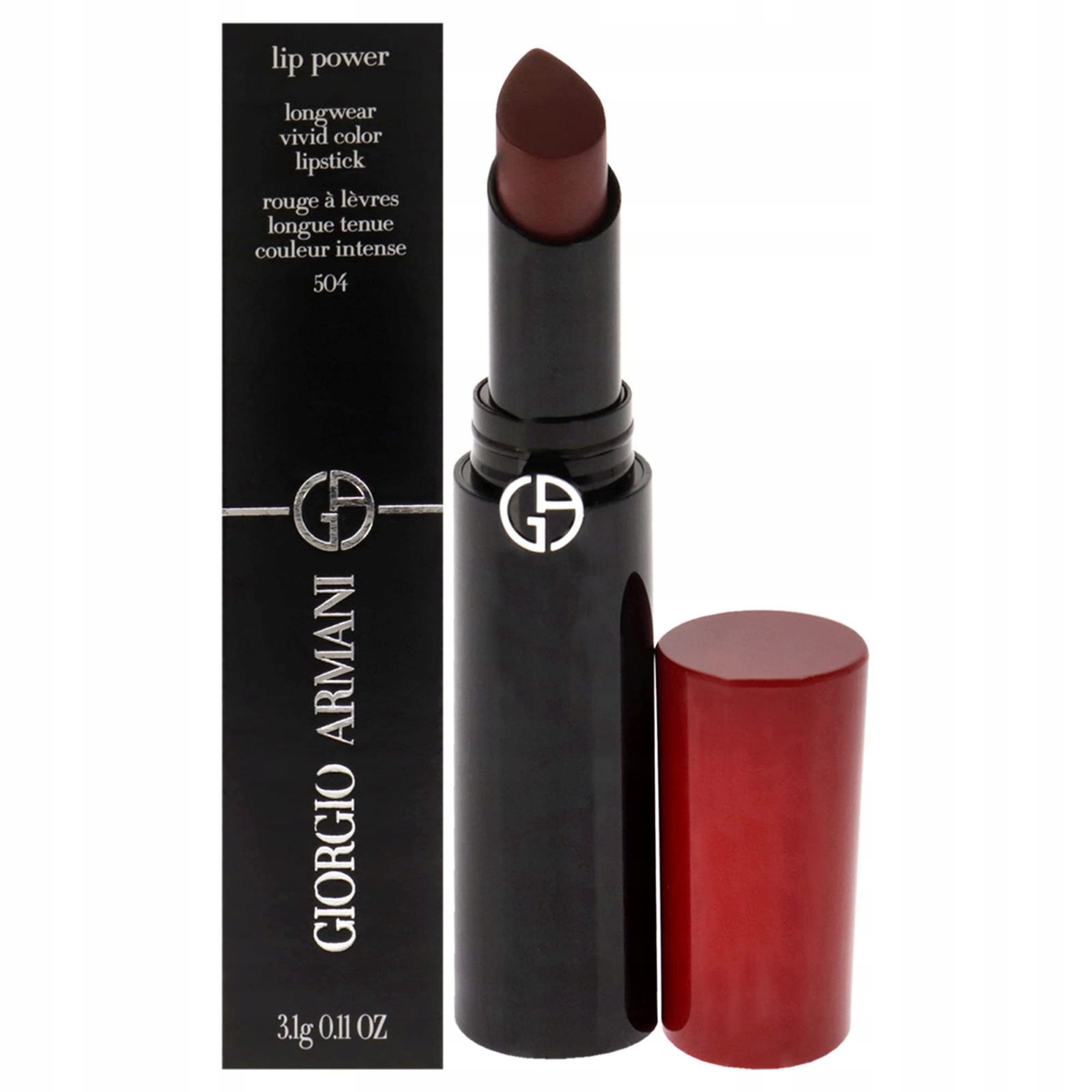 Armani Lip Power Dlouhotrvající Rtěnka 504
