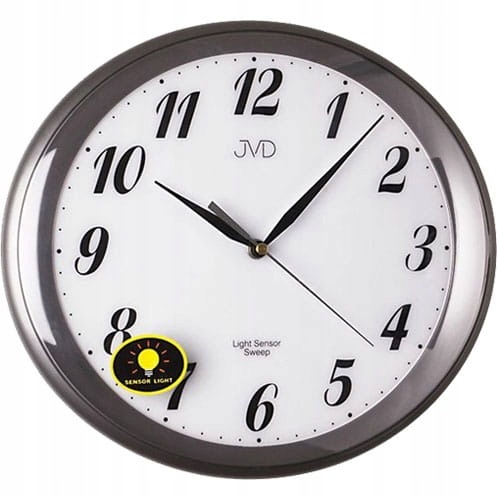 JVD HP663.8 - 30x27cm - Nástenné hodiny - Sivá