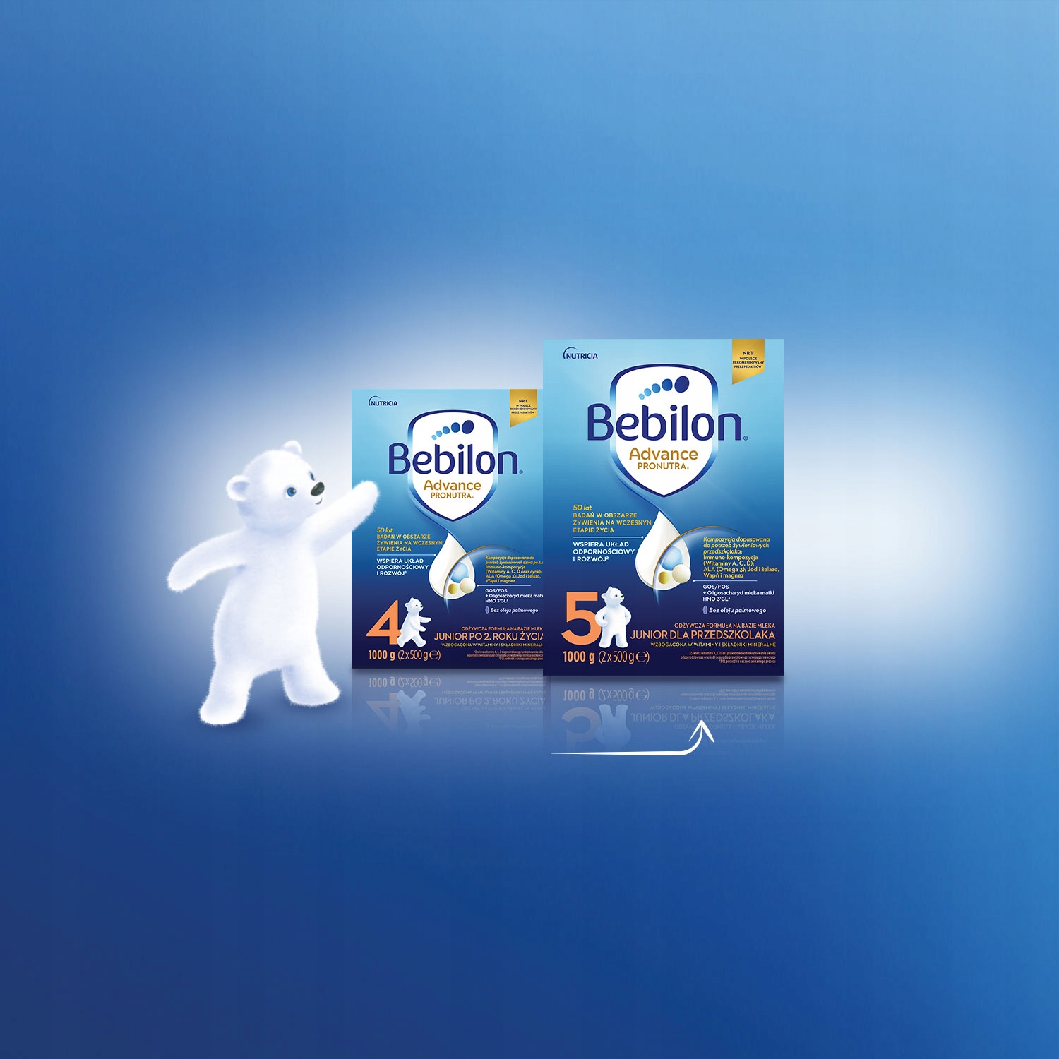 Bebilon 4 Advance Pronutra Junior ZESTAW 4x 1000 g Gramatura 1000 g