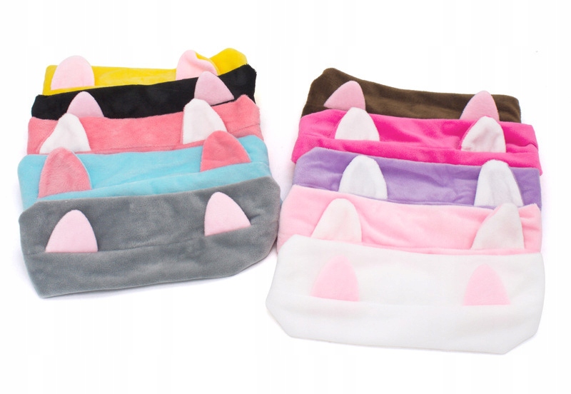 OPASKA KOSMETYCZNA NA GŁOWĘ WELUR ŻÓŁTA MAKE UP Marka inny