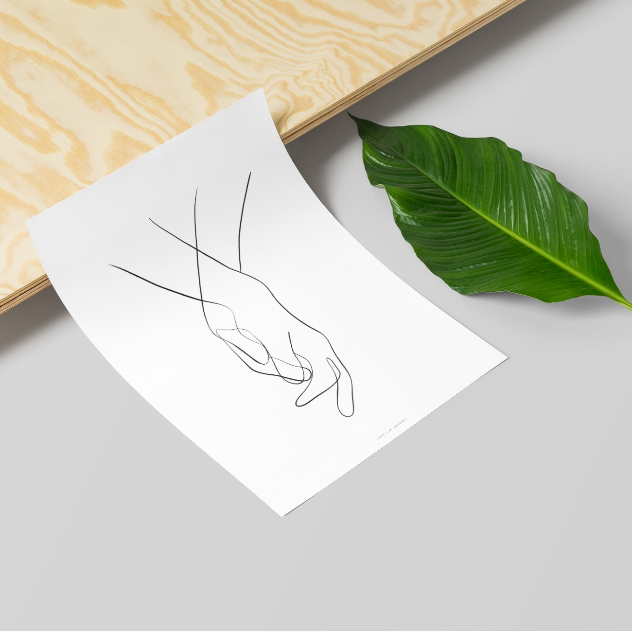 Dłonie Linia Prezent Sypialnia Ślub Plakat 40x50 Nazwa dłonie Plakat