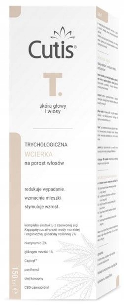 Cutis T-trychologiczna wcierka na porost włosów, 150 ml