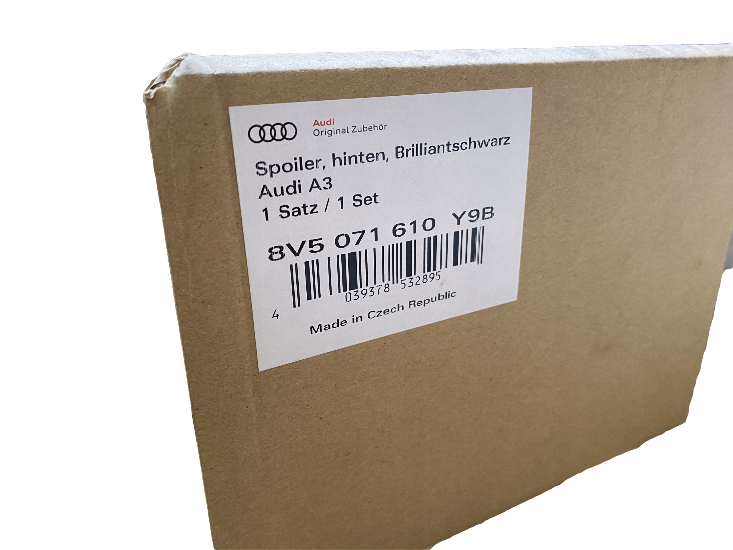 AUDI A3 8V SEDAN CABRIO diffúzor SPOILER nárazníku