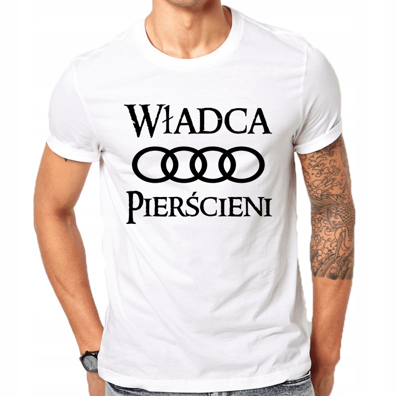 

Audi Władca Pierścieni Koszulka Męska Biała - 4XL