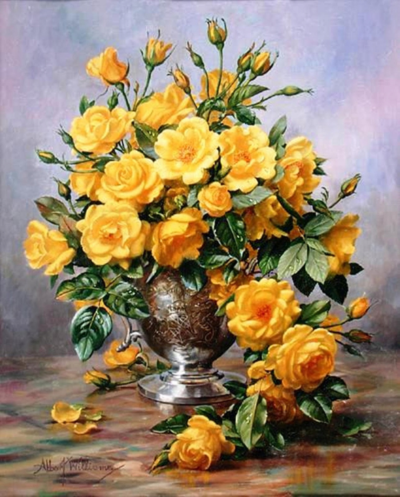 Malování podle čísel rámeček obraz na malování květiny ve váze 50x40 cm