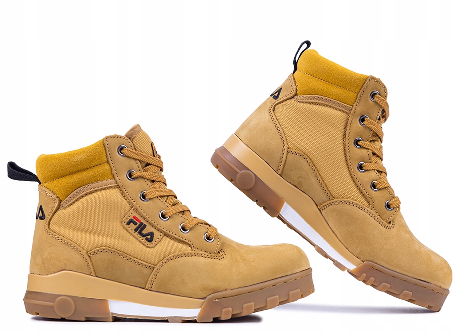 Fila dámské vysoké pohodlné kožené boty Grunge vel