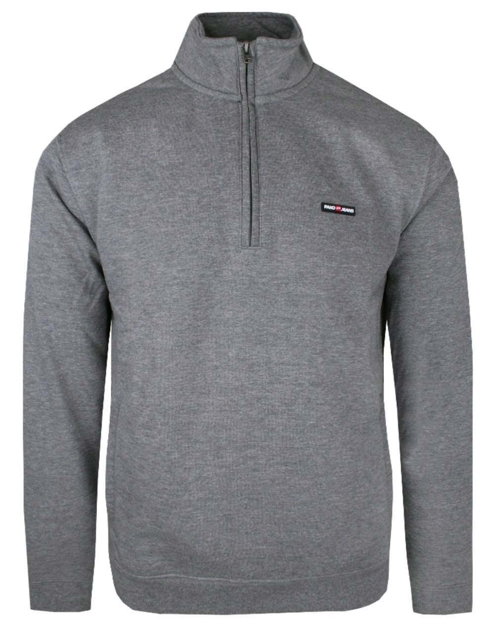 Pohodlná Mikina – Pako Jeans – rozepínací límec – popelavý – velikost M