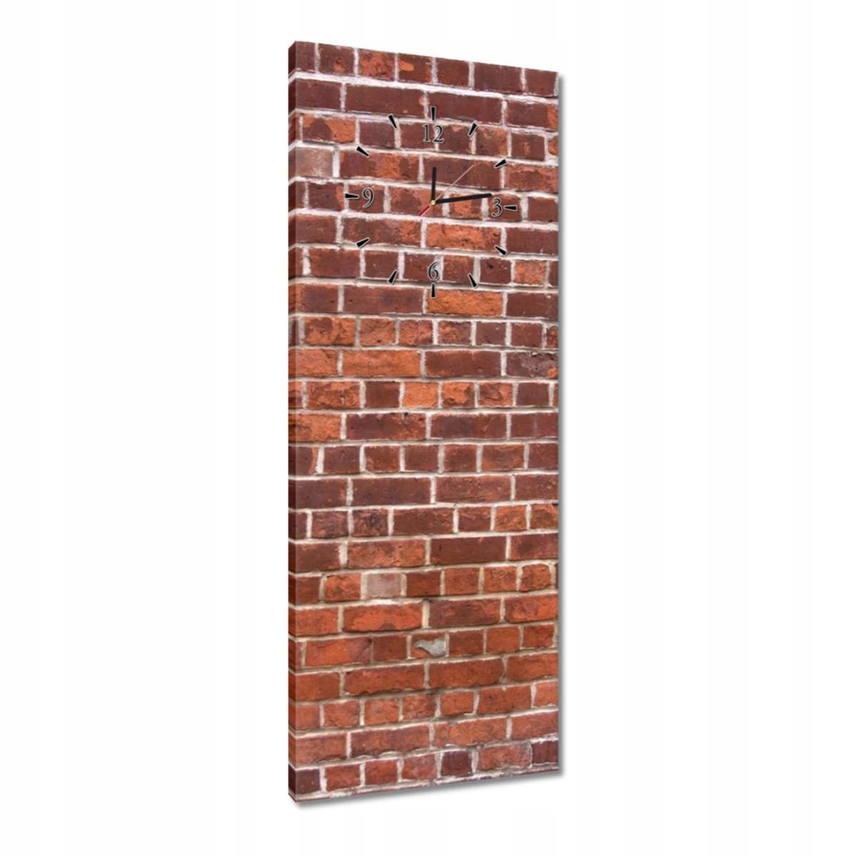 Hodiny 40x100 Cihlová zeď Cihly