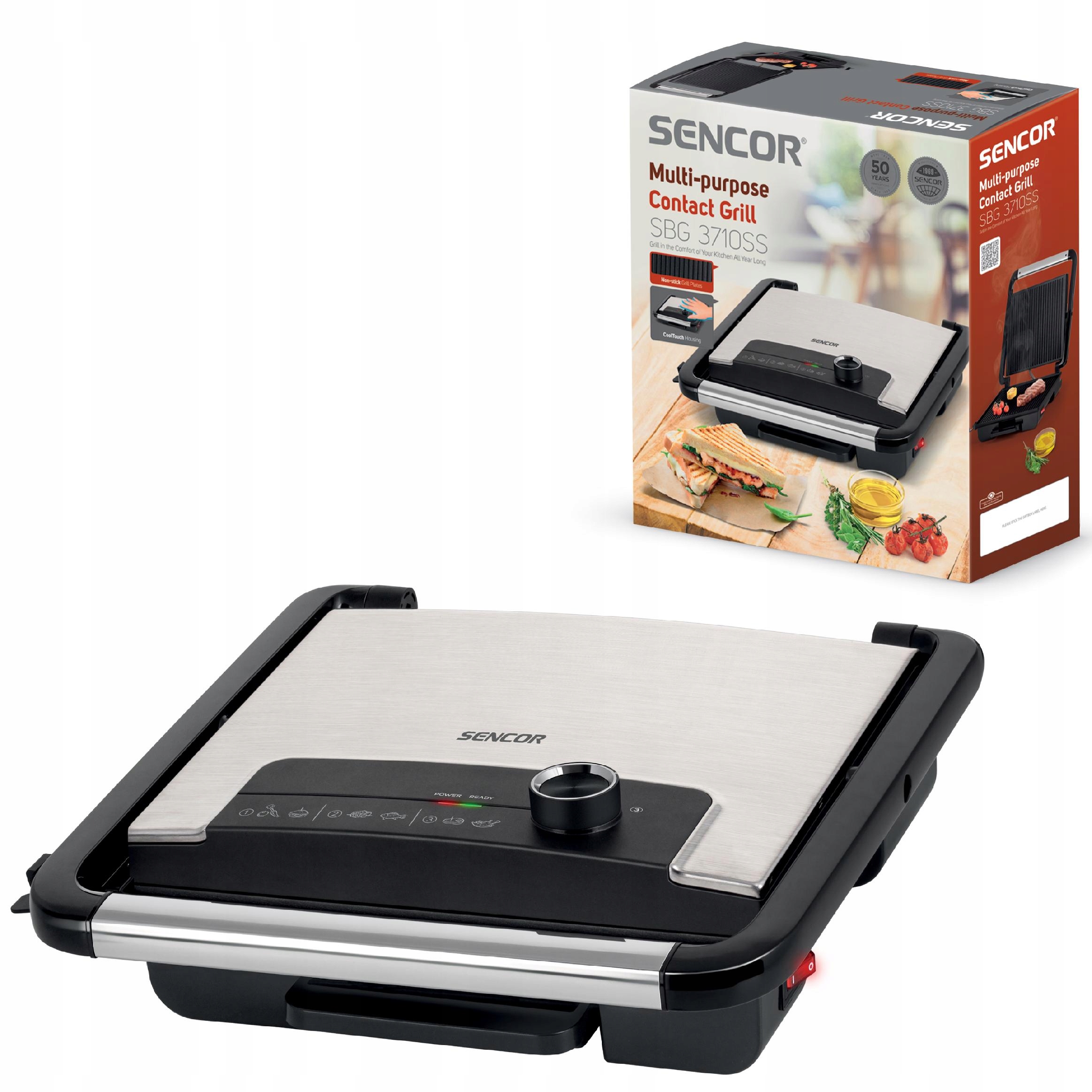 Sencor Sbg 3710SS Kontaktní gril