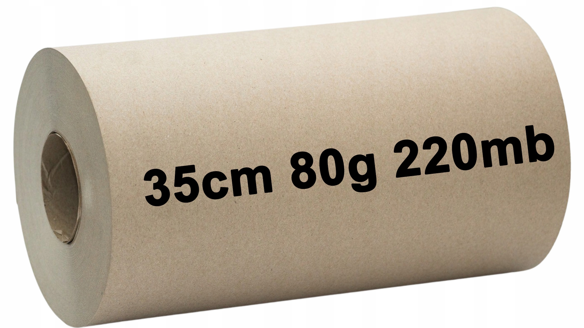 Wypełniacz papierowy do paczek pakowy szary 35cm rolka 6kg 80g 220 mb