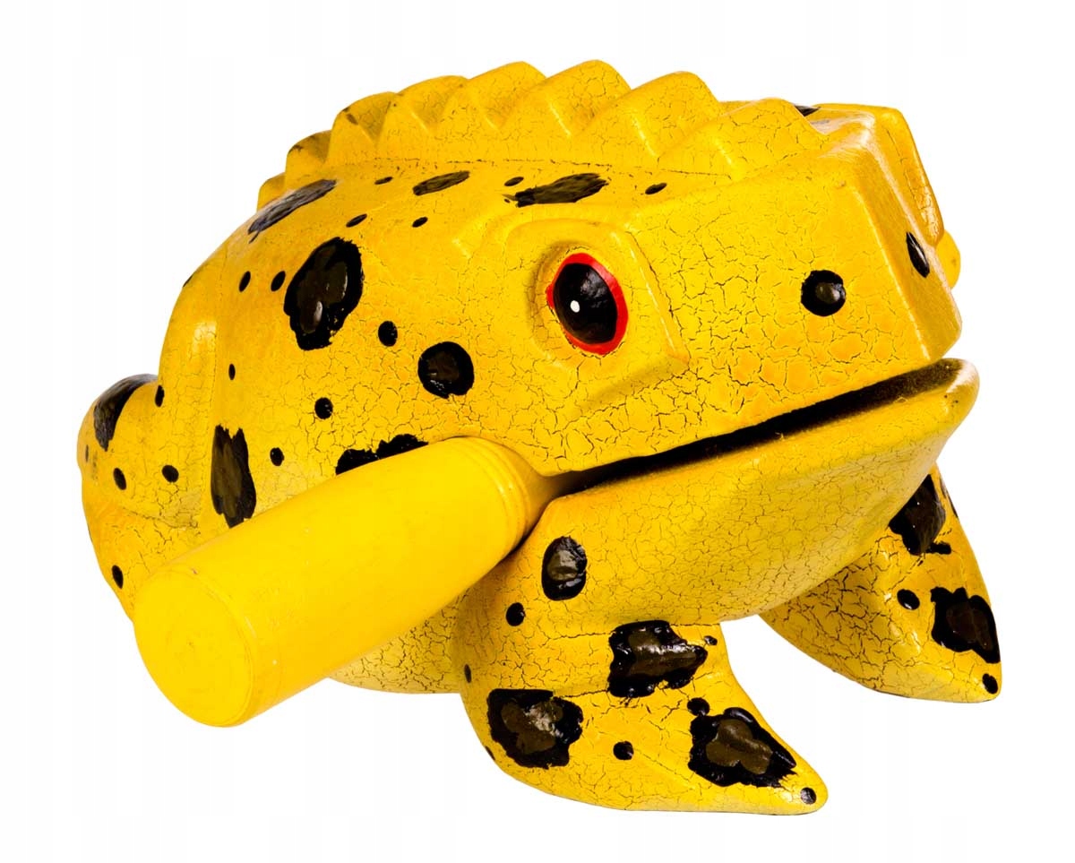 Guiro żabka 9cm Afroton AFR734B żółta