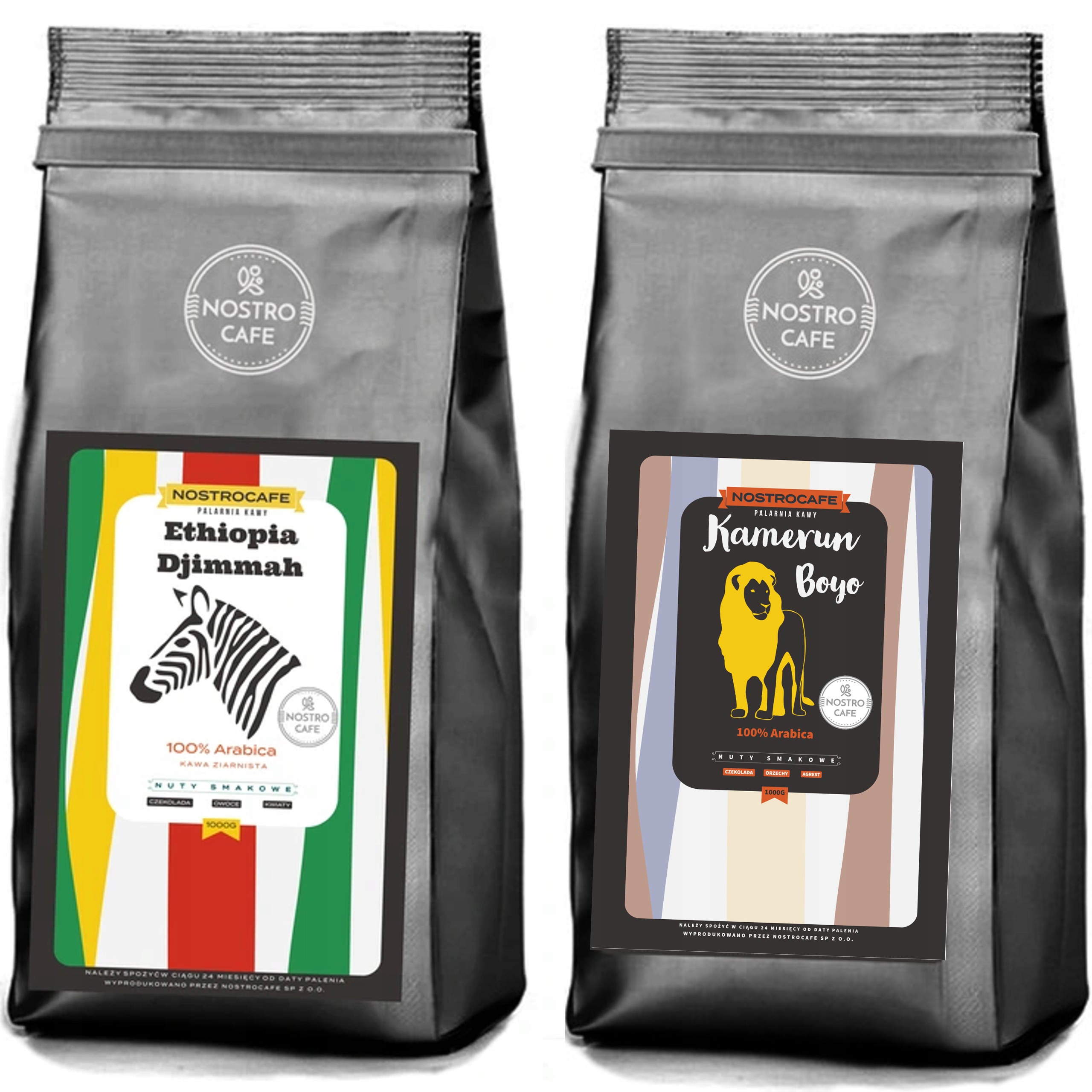 Levně Káva Zrnková 2KG Etiopia Dijmmah Kamerun Boyo