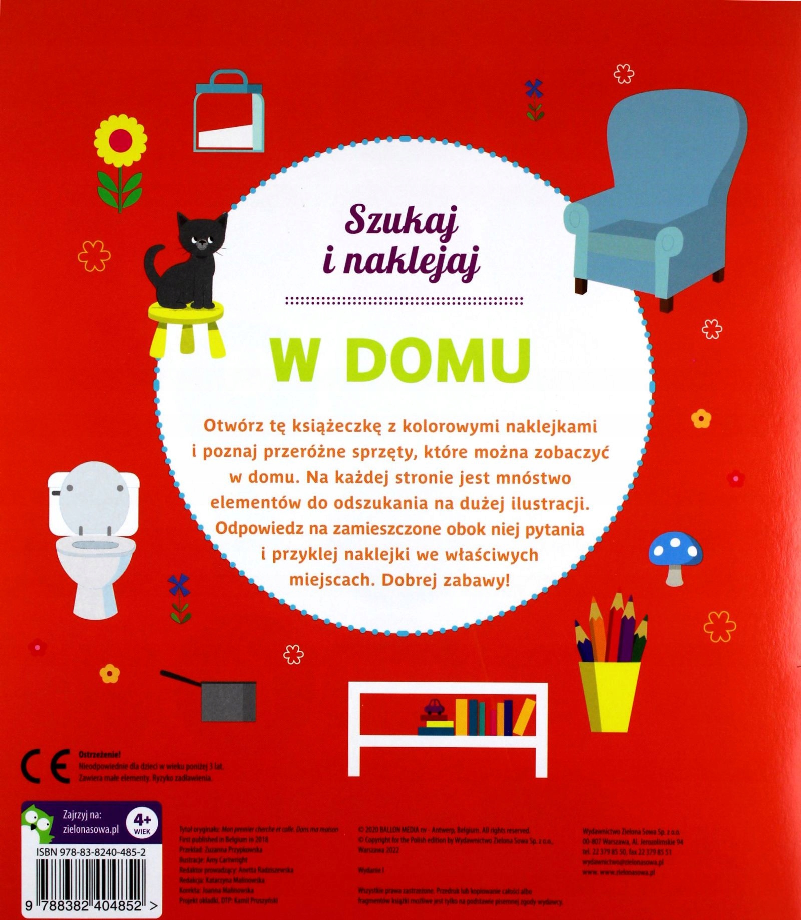 SZUKAJ I NAKLEJAJ. W DOMU [KSIĄŻKA] Stan opakowania oryginalne