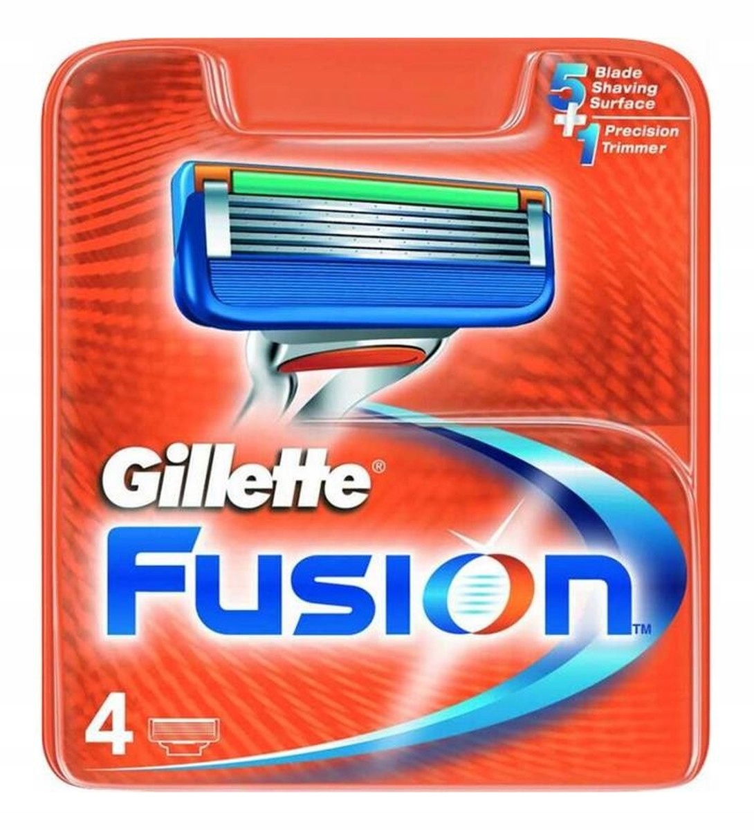 Gillette Fusion vyměnitelné břity pro holicí strojek 4ks