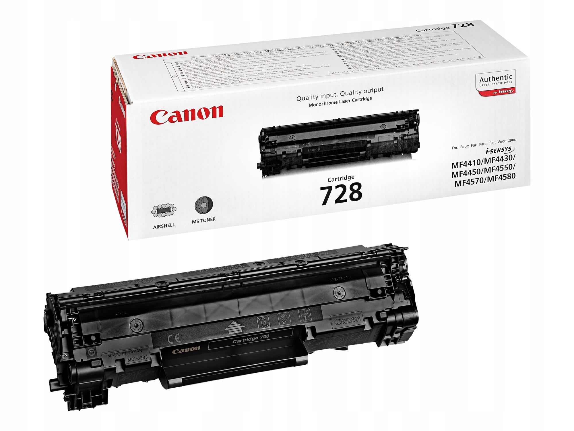 Čierny Toner 728/3500B002 Canon