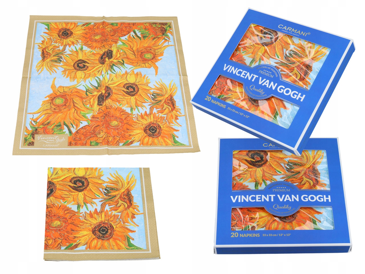 

Serwetki papierowe 20szt. V van Gogh Słoneczniki