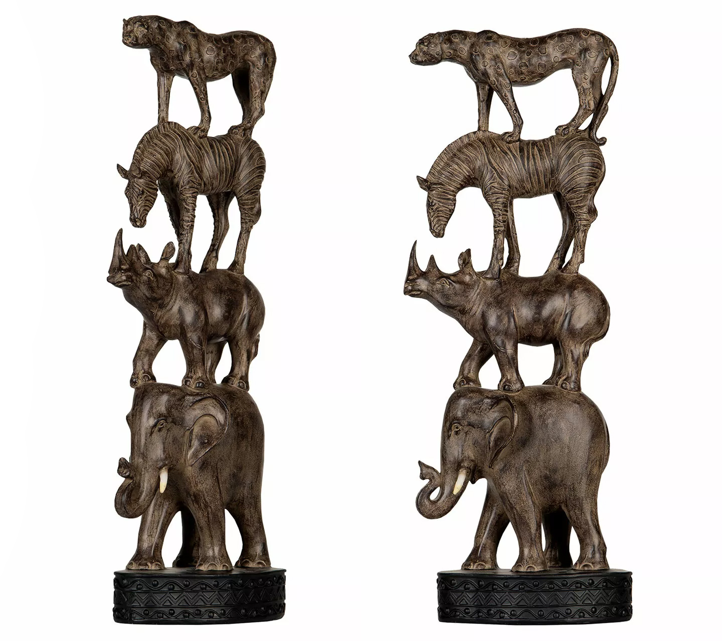 Dekoratívna figúrka Zvieratá slon nosorožec zebra pantera