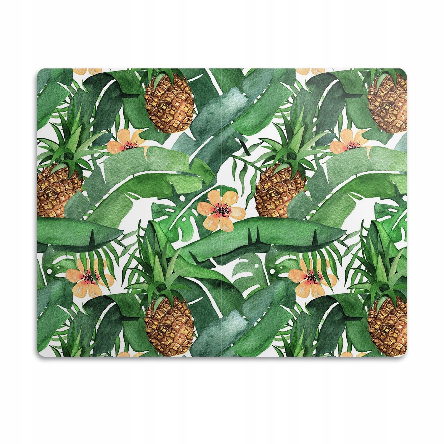 Levně Podložka pod misku pro psa a kočku Listy ananasu 60x40