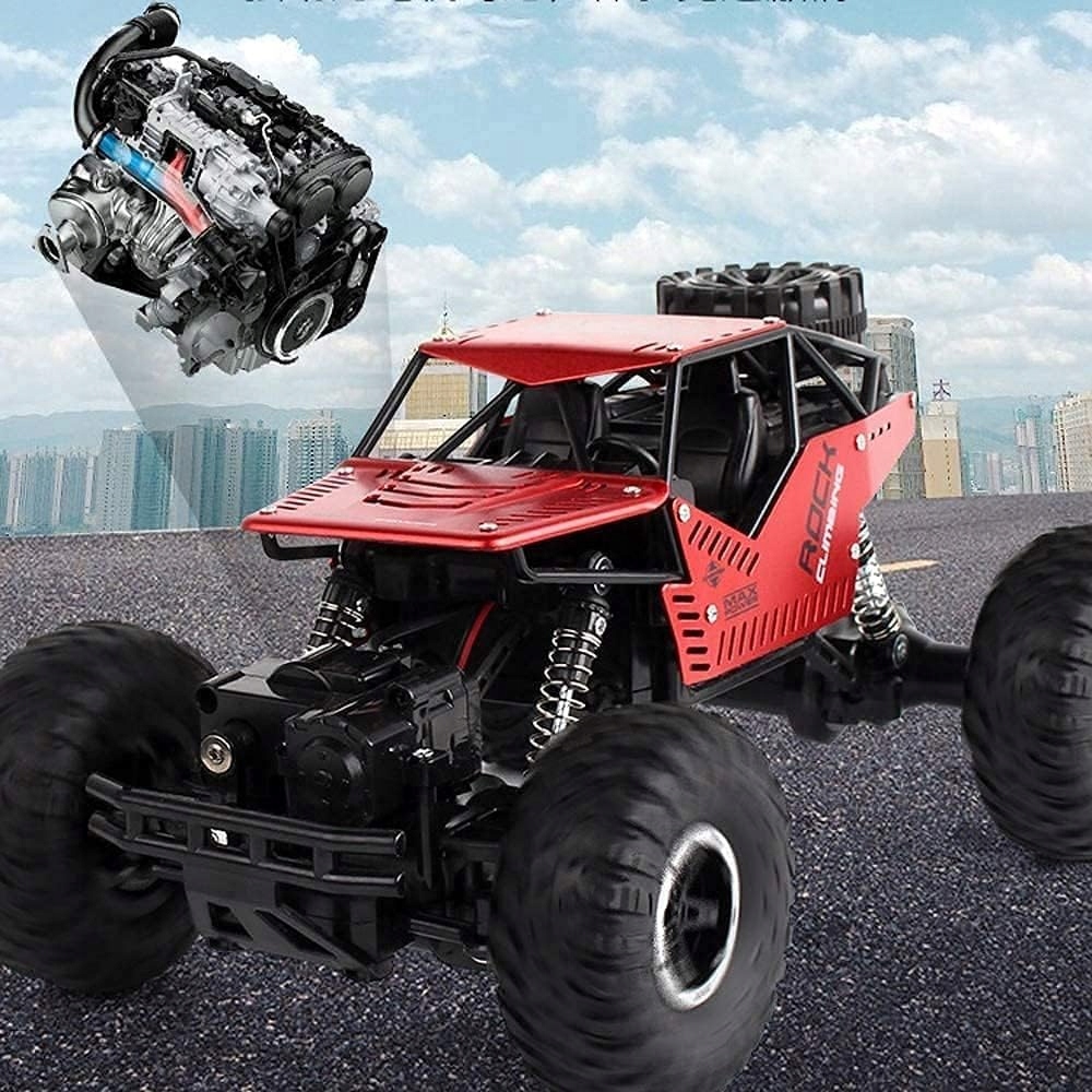 Didelis automobilis, nuotolinio valdymo pultu valdomas metalinis visureigis 4x4 + 2 baterijos. Originali pakuotė.